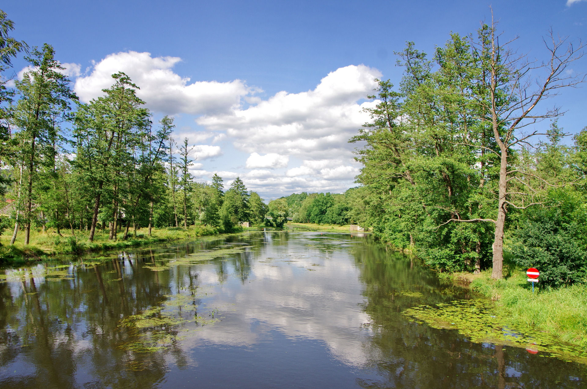 Řeka Ohře v Kynšperku nad Ohří